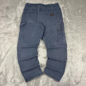 CAT Caterpillar Work Pants Blue Utility Carpenter Men’s 38x30 Distressed